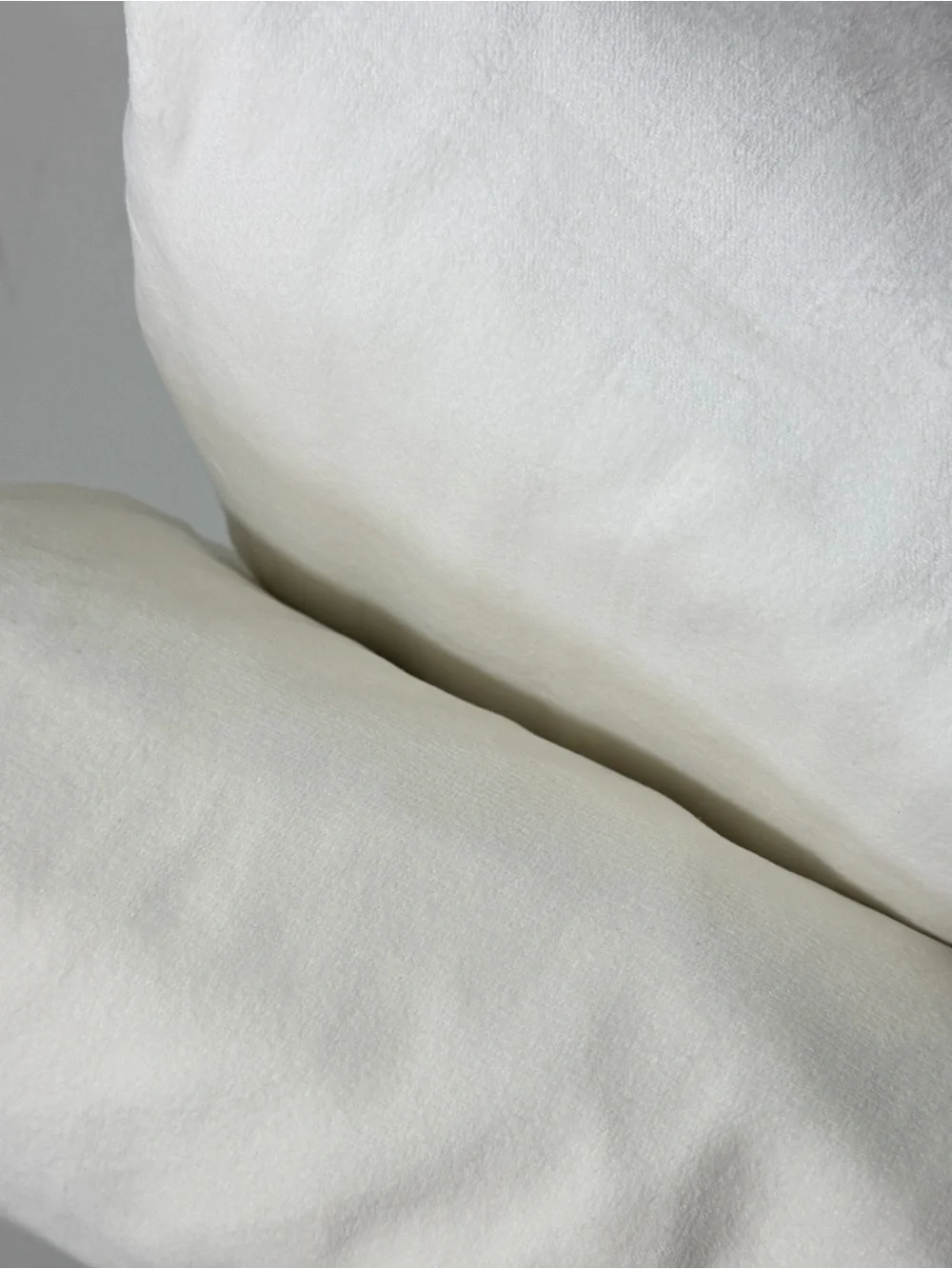 QUINCE 48x96 Set Cotton Velvet Blackout Curtain Panels Ivory 9773